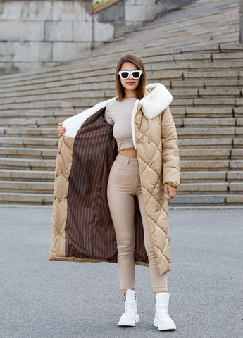 Песочное зимнее Пальто MN