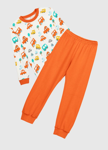 Комбинированная всесезон пижама с манжетом No Brand