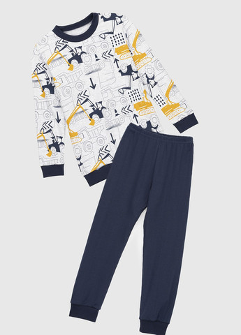 Комбинированная всесезон пижама с манжетом No Brand