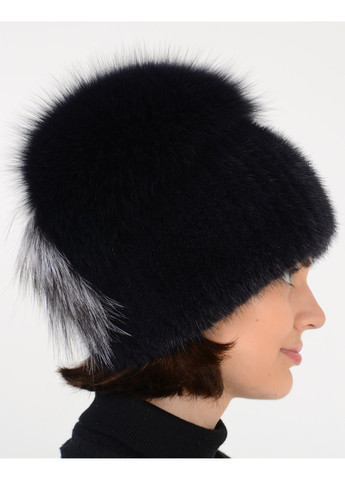 Женская меховая норковая вязаная шапка с помпоном Меховой Стиль колибри (262977398)