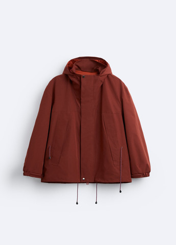 Темно-червона демісезонна куртка Zara