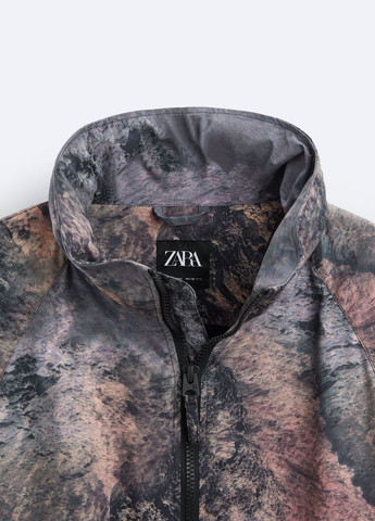 Комбинированная демисезонная куртка Zara