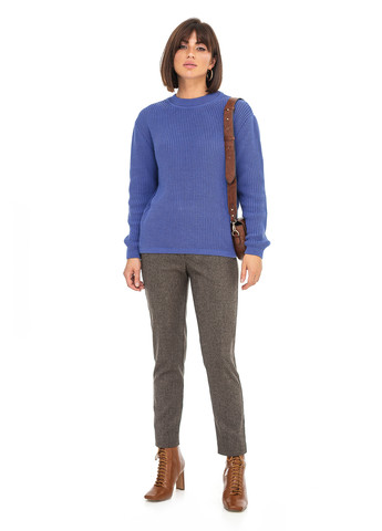 Синій бавовняний жіночий светр SVTR