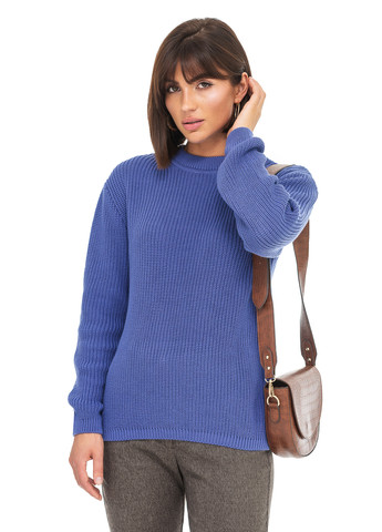 Синій бавовняний жіночий светр SVTR