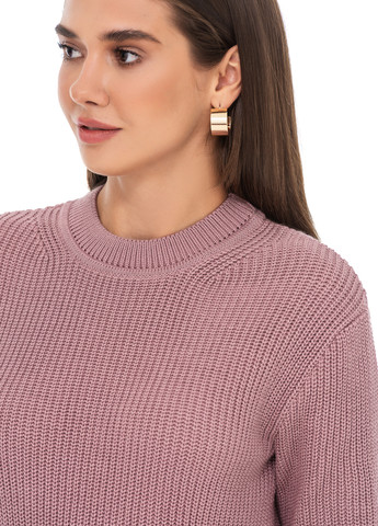 Пудровий бавовняний жіночий светр SVTR