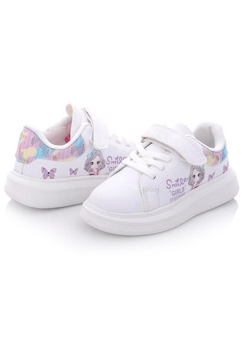 Білі осінні кросівки для дівчинки (демісезон) білий (10779-v4) No Brand