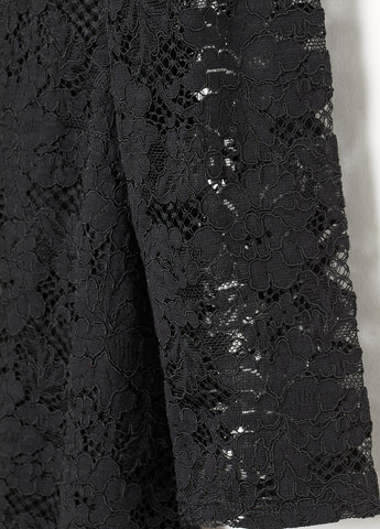 Чорна коктейльна сукня H&M з квітковим принтом