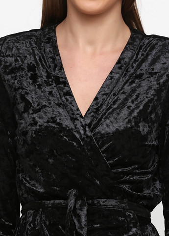 Черное кэжуал платье Care Label однотонное