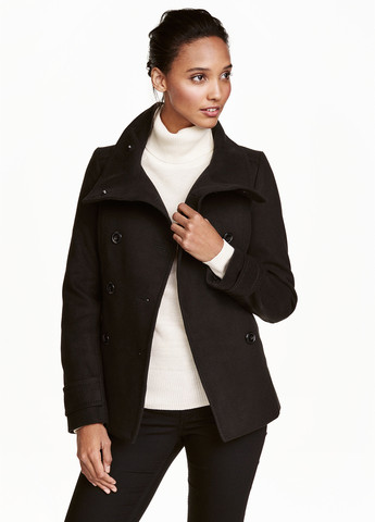 Чорне демісезонне Пальто піджак H&M