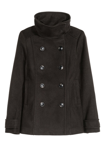 Черное демисезонное Пальто пиджак H&M