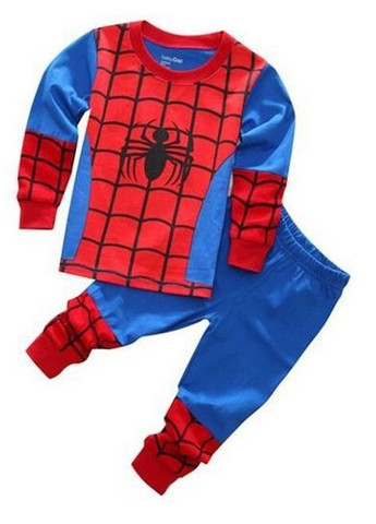 Комбінована всесезон піжама для хлопчика людина павук disney бавовняна ріст 120 червоно-синій No Brand