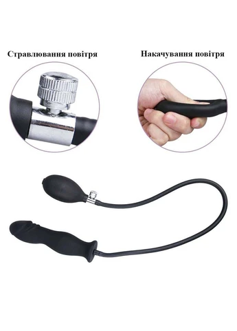 Надувной ребристый анальный расширитель We Love (263348595)