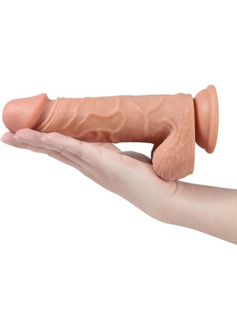 Фалоімітатор з вібрацією на присосці та з мошонкою USB We Love (263348464)