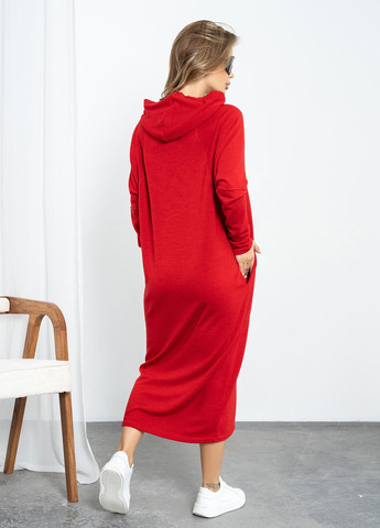 Червона повсякденний сукня сорочка ISSA PLUS однотонна