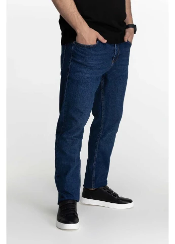 Темно-синие демисезонные джинсы regular fit Figo