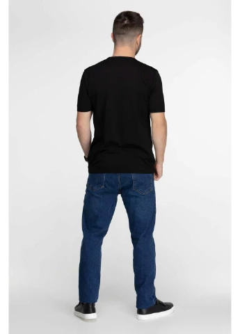 Темно-синие демисезонные джинсы regular fit Figo