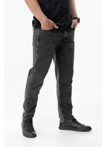 Темно-серые демисезонные джинсы slim fit Black zi