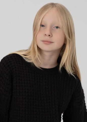 Черный зимний свитер Toontoy