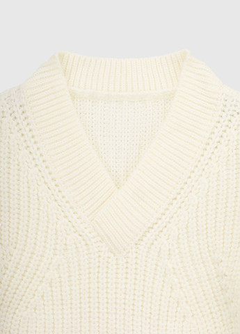 Молочный зимний свитер Toontoy