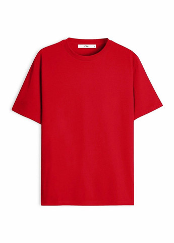 Унисекс футболка из хлопка VOU standart regular fit red (263346013)