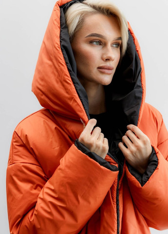 Терракотовая зимняя двухсторонняя куртка Liton