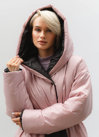 Розовая зимняя двухсторонняя куртка Liton