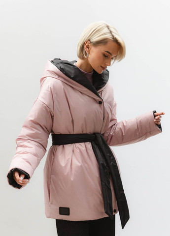 Розовая зимняя двухсторонняя куртка Liton