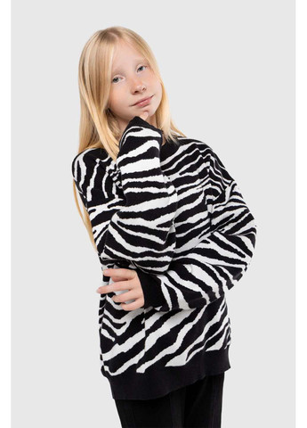 Черно-белый демисезонный свитер Lizi Kids