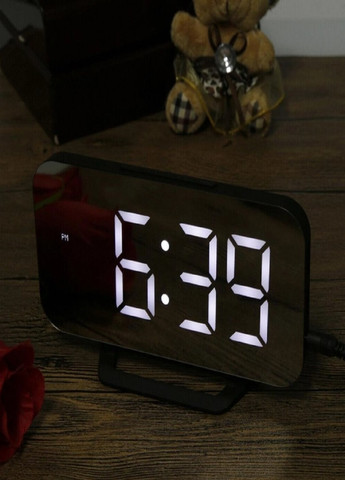 Настольные электронные часы с подсветкой и питанием от сети 220В DS-3625L Черный корпус Белая подсветка VTech (263429186)