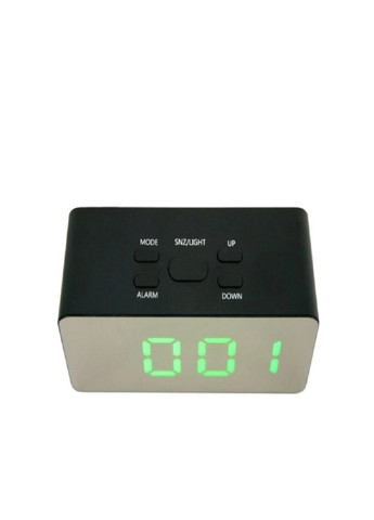 Настольные электронные часы с подсветкой и питанием от сети 220В или батареек DS-3658 Черный корпус Зеленая подсветка VTech (263429169)
