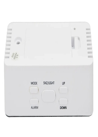 Настольные электронные часы с подсветкой и питанием от сети 220В или батареек DS-3658 Белый корпус Зеленая подсветка VTech (263360269)