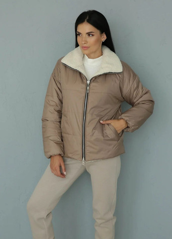 Бежева демісезонна куртка jacket Seventeen