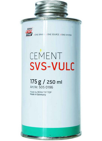 Клей камерный шиномонтажный 175 г/250 мл (Cement SVS-VULC) 6х13х6 см Tip Top (263426372)