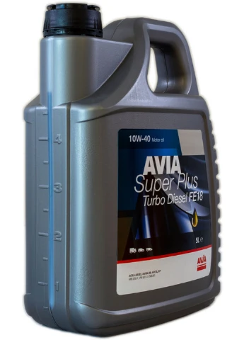 Масло 10w40 5л Super Plus FE18 Turbo Diesel, API SL/CF 11х30х23 см Avia (263426112)