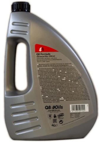 Масло 10w40 4 л Formula Advansed Plus, API SN/CF 12х23х33 см No Brand (263424252)