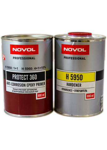 Грунт епоксидний 1:1 0.8 л Protect 360 (відп. 5950 - 800 мл) Anti-Corrosion 10х15х10,2 см No Brand (263427210)