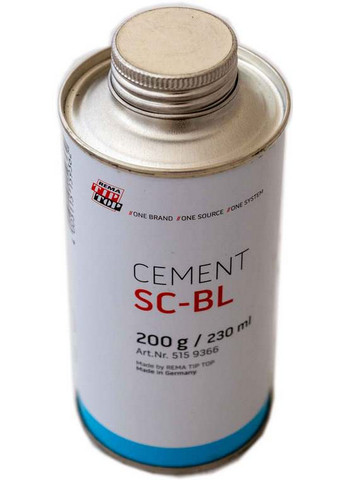 Клей шиномонтажний безкамерний 200 г/230 мл (Cement SC-BL) 6х13х6 см Tip Top (263426373)