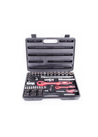 Комплект інструментів 72 од. 1/2", 1/4" Cr-V (професійний) 21х20, 6х20, 6 см Intertool (263425343)