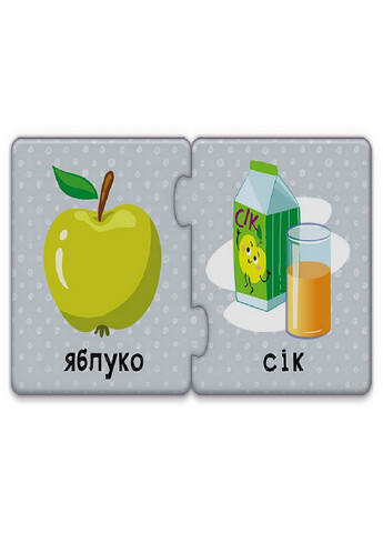 Детские пазлы-половинки "Что из чего" на укр. языке 8,5х8,5х2,5 см Ranok Creative (263424475)