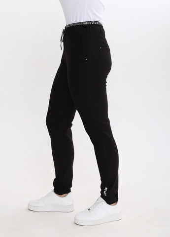 Брюки женские черные со стрейчем пояс на резинке большого размера Adorati MOM (263360479)