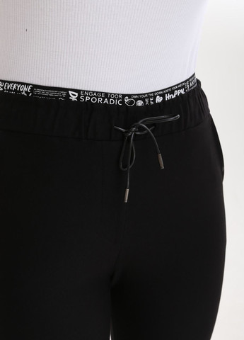 Брюки женские черные со стрейчем пояс на резинке большого размера Adorati MOM (263360479)