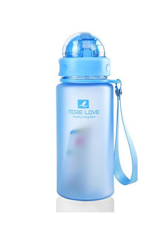 Пляшка для води More Love із соломинкою 400 мл Casno (263427631)