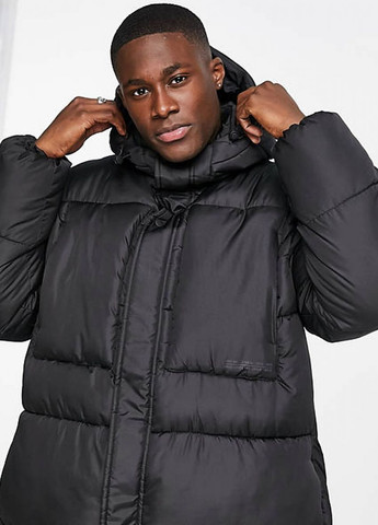 Чорна зимня куртка Topman зимова подовжена 101988490 BLACK