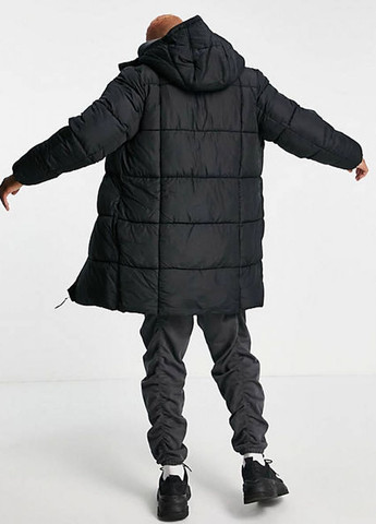 Чорна зимня куртка Asos зимова подовжена 1996544 BLACK