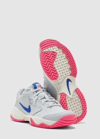 Рожеві осінні кросівки жіночі court lite 2 grey/pink (36.5) 6 Nike