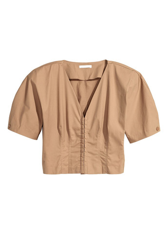 Темно-бежева блуза H&M
