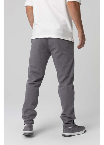 Серые кэжуал демисезонные брюки Figo