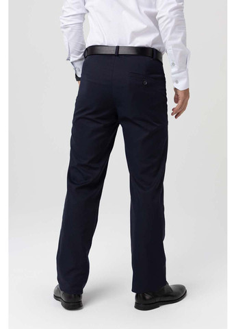 Темно-синие кэжуал демисезонные брюки Onme