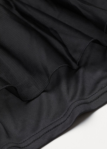 Черное платье H&M однотонное