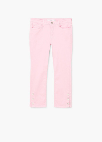 Розовые летние брюки Mango